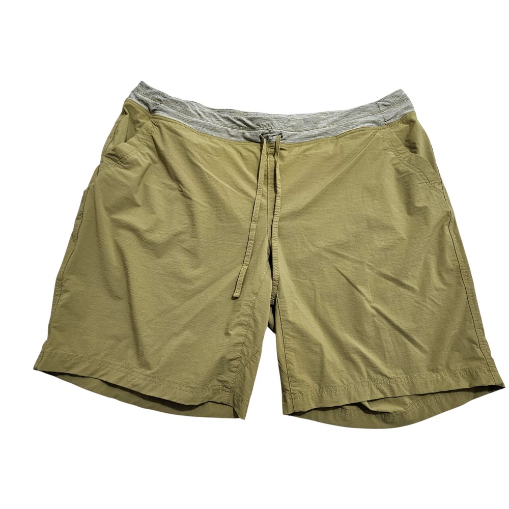Duluth Trading Co Shorts Women 24W Olive Green Drawstring Hiking Active 46728